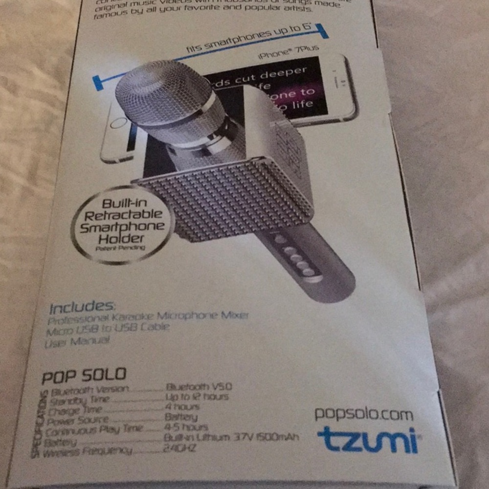 Pop Solo Gem Edition Karaoke Microphone and Speaker - Picture 9 of 10